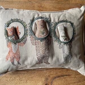 Coral and Tusk "Christmas Wreath Trio Pocket Pillow"